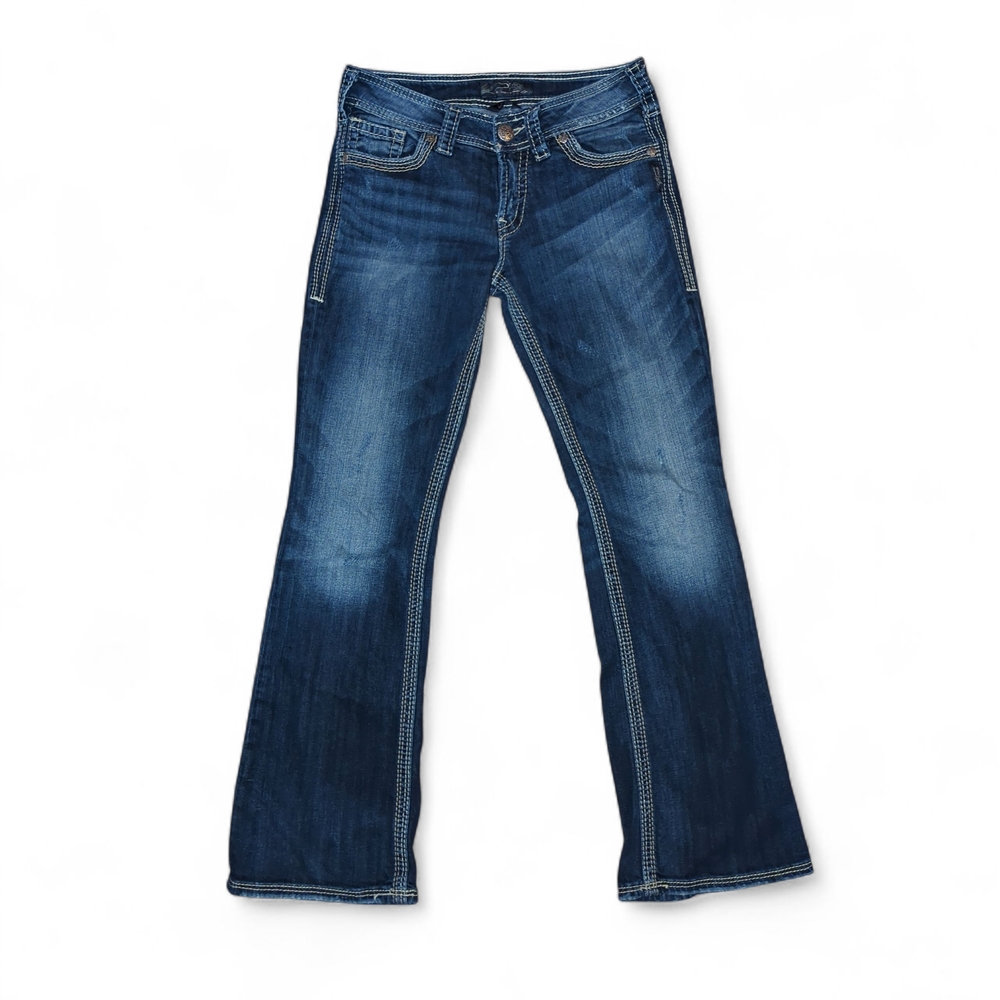 Silver Jeans Women's Dark Blue‎ Flare Jeans